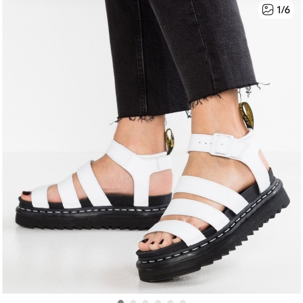 WOMEN'S DR. MARTENS BLAIRE PLATFORM SANDALS 9 doc s34